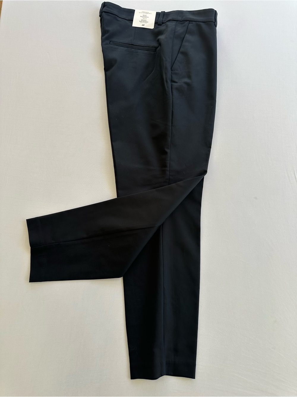 H&M Black Women Pants Straight Leg Side & Back Pockets Ankle length Sz 14 NWT
